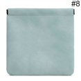 thumbnail image 2 of Earphone Pouch Solid Color Faux Leather Small Coin Pouch Snap Pouch for Earbuds, 2 of 10