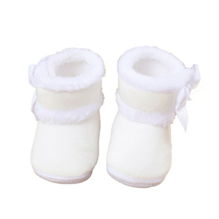 

Shuttle tree Baby Boots Winter Warm Soft Sole Fluffy Cute Non Slip Shoes for Newborn Infant