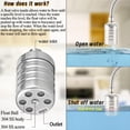thumbnail image 3 of Válvula de Flotador de Agua de 1/2 Pulgada A 3/4 Pulgada, Válvula de Flotador de Acero Inoxidable, Válvula de Flotador de Controlador de de Agua Completamente Automática, 3 of 9
