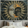 thumbnail image 2 of Autua Sun Moon Stars Tapestry Wall Hanging Unique Style Graphic Tapestries Home Wall Decor Art Living Room Bedroom Dorm 40x30inch, 2 of 6