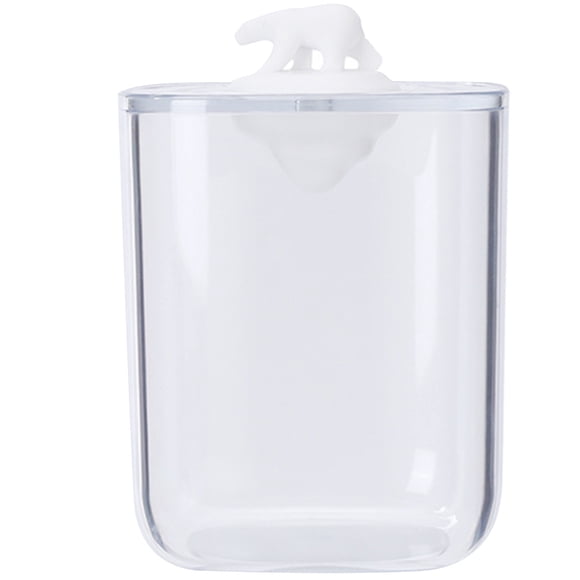 unbranded 1Pcs Cotton Swab Case for Store Use Clear AS Plastic Keep Clean and Dry Square Shape Simple Design