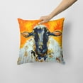 thumbnail image 2 of Peach Wool Sheep Fabric Decorative Pillow, 2 of 4