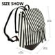 thumbnail image 2 of Balery Black And White Thick Stripes Mochila de Cuero para Mujeres, Gran Capacidad, Bolsa de Viaje Multifuncional, Mochila de Cuero y Bolsa de Hombro para Mujeres, 2 of 4