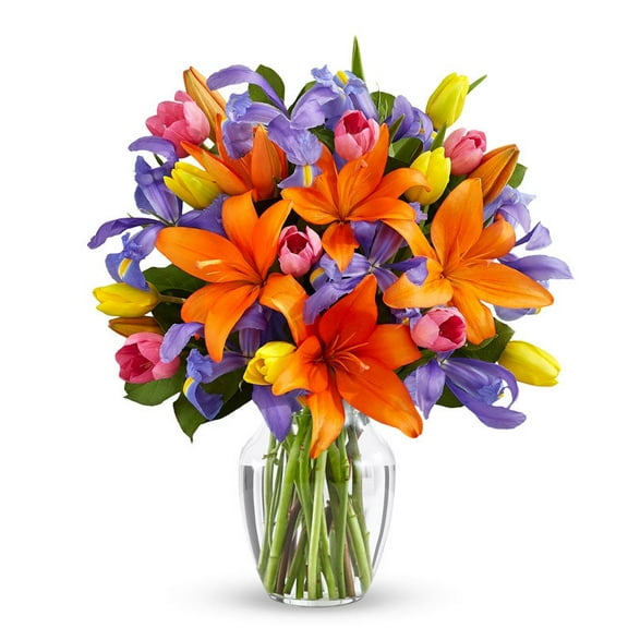 From You Flowers - Kaleidoscope Blooms Bouquet for Birthday, Anniversary, Get Well, Congratulations, Thank You, All Occasions