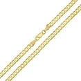 thumbnail image 3 of Kylie Harper Unisex Italian 14k Gold Over Silver Miami Cuban Curb Chain - 18"-24", 3 of 5