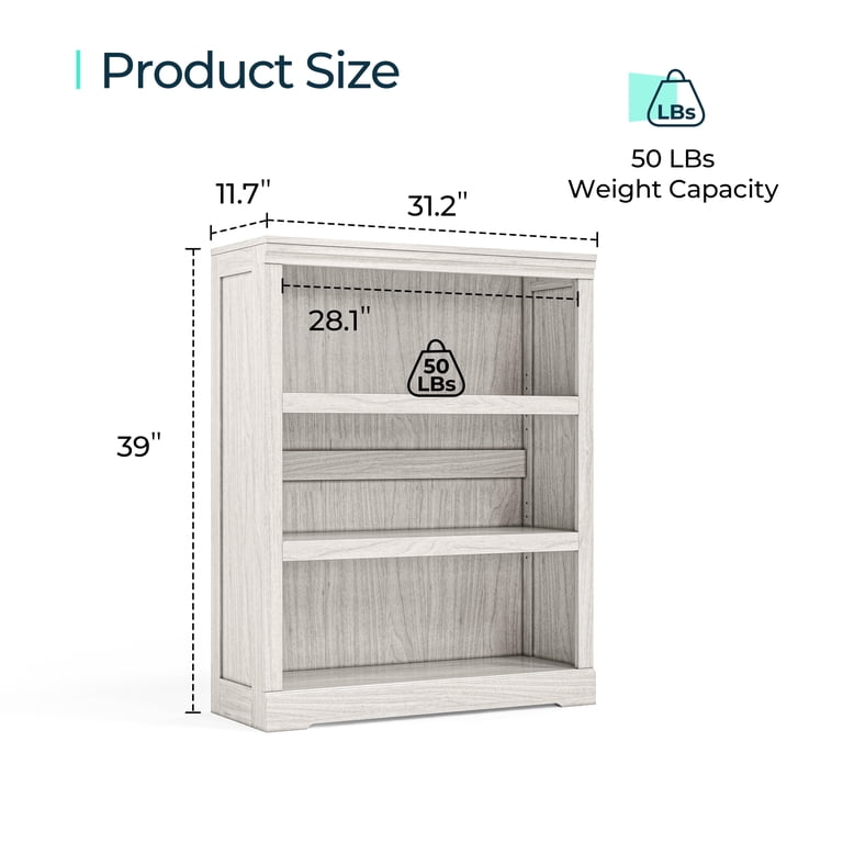 LINSY HOME 9-Cube Bookcase – White Oak, 39.4" W X 39.4" H – Modern Farmhouse Storage Shelf