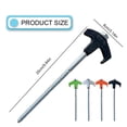 thumbnail image 3 of Cxui Screw in Tent Stakes, Threaded Ground Anchors for Camping Canopy Gazebo, Heavy Duty Metal Anti Rust Outdoor Stakes with Storage Box, Easy Installation (Orange), 3 of 9