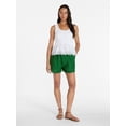 thumbnail image 3 of Time and Tru Women's Eyelet Trim Shorts, Sizes XS-XXXL, 3 of 6