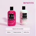thumbnail image 3 of Lu by LatinUs Beauty RESCUE 2-Piece Repair & Restore Set: 12oz Shampoo & 12oz Conditioner (24 oz), 3 of 8