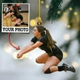 thumbnail image 3 of Personalized Name Volleyball Ornament, Gift for Volleyball Player, Sport Ornament 2025, Volleyball Christmas Ornament, Volleyball Team Gift, Volleyball Christmas Tree Ornament - 3567 (Style2), 3 of 4