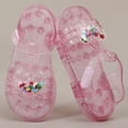 thumbnail image 6 of breaise Jelly Sandals for Girls Water Beach Glitter Slingback Flat Sandals Open Toe Princess Costume Summer Dress Shoes for Toddler/Little Kid/Big Kid, 6 of 10