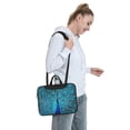 thumbnail image 6 of Lsque Beautiful Blue Peacock Pattern Laptop Bag – Portable & Slim Single-Shoulder Computer Case with Adjustable Strap, Protective, Lightweight for 13”/14”/15.6” Laptops, 6 of 8