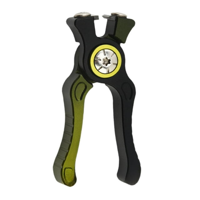 Cortador de línea de pesca compacto, antideslizante, ergonómico, resistente, tijeras para uso en peces Verde oscuro negro