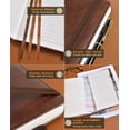 thumbnail image 5 of Lined Journal Notebook for Women Men, 256 Numbered Pages Hardcover Leather Journals for Writing, A5 Journaling Notebooks, College Ruled Journal for Business Work School Note Taking 5.75" x 8.38", 5 of 7
