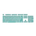 thumbnail image 3 of Teclado retroiluminado, receptor ABS de mano, redondo, fuerte estabilidad, ergonomía suave, teclas, cubierta, ordenador portátil para el hogar, Juegos de teclado y mouse para computadora Verde, 3 of 6