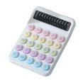 thumbnail image 2 of Latrodar White Campus Dopamine Color Calculator Large Screen 12 Digit Display Office Finance Portable Calculator For Elementary School Students Teacher Appreciation Gifts, 2 of 7