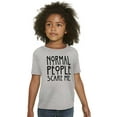 thumbnail image 4 of Normal People Scare Me Tales Horror Crewneck T Shirts Boy Girl Teen Brisco Brands XS, 4 of 6