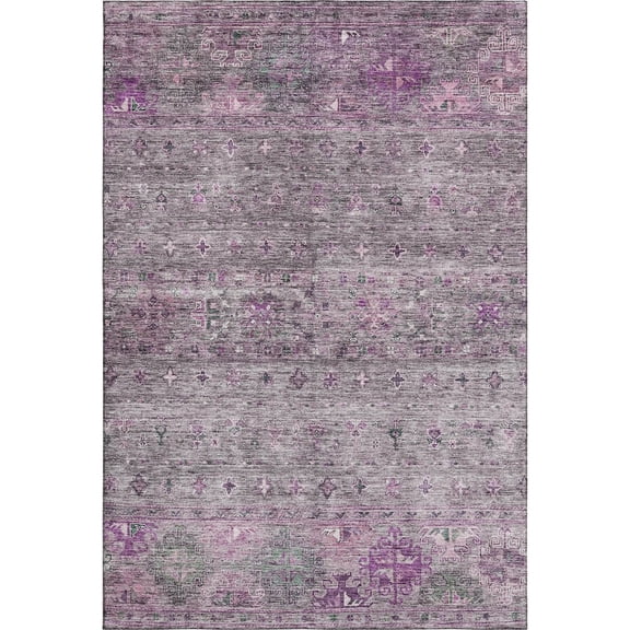 Dalyn Rugs Premium Machine Washable Mayfield AMF1220 Purple 8' x 10' Rug