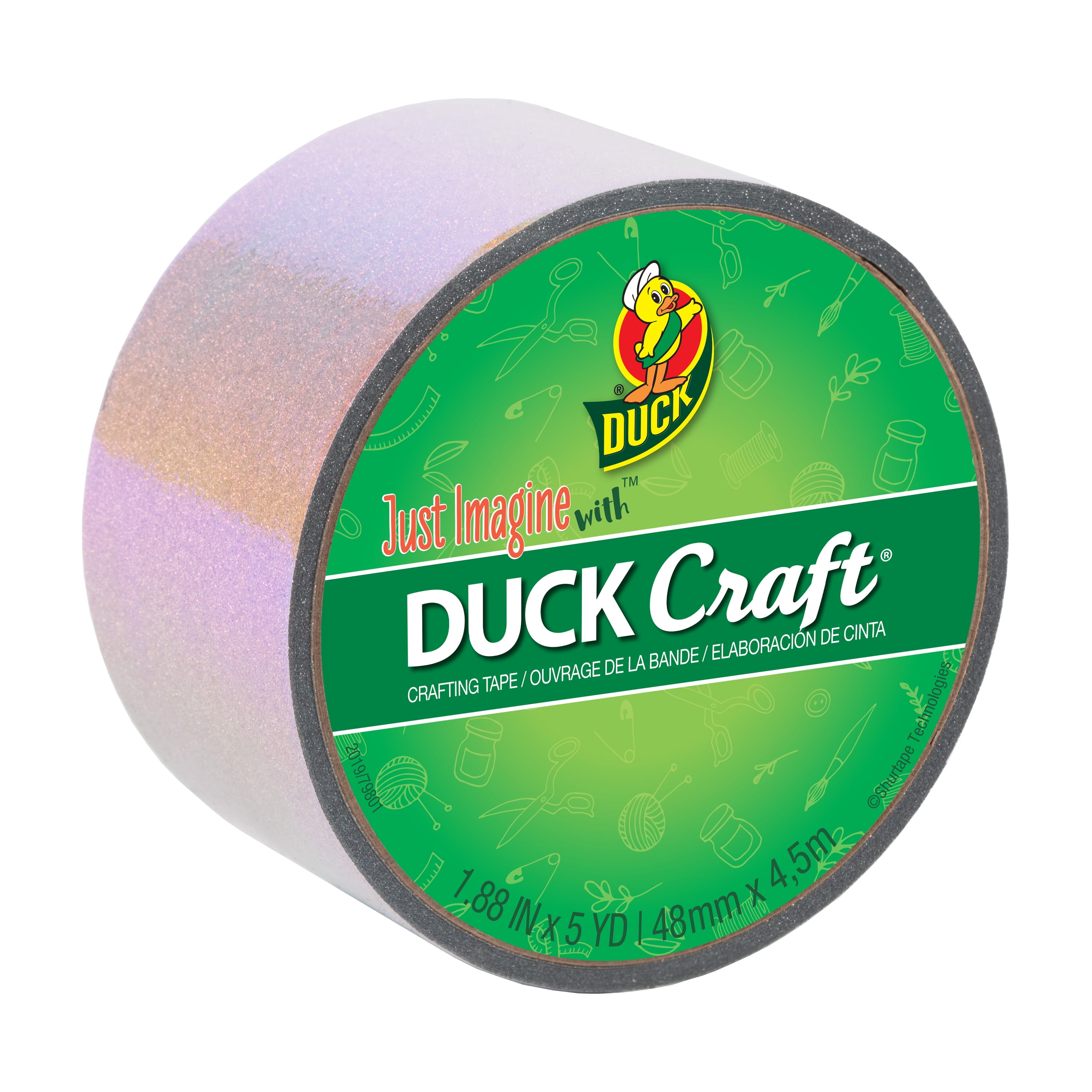 L White  Solid  Duct Tape Duck  1.88 in W x 5 yd 
