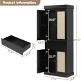 thumbnail image 3 of 70"Kitchen Pantry Cabinet with Rattan Doors and Adjustable Shelves&Drawer  for Bathroom,Dining Room,Living Room, 3 of 8