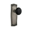thumbnail image 2 of Nostalgic Warehouse Prablk_Psg_234_Nk Black Porcelain Solid Brass Passage Door Knob Set -, 2 of 7