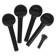thumbnail image 2 of lionlar 4 Pieces Violin Fiddle Tuning Peg Set Machine Heads for Performance Practice black, 2 of 9
