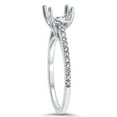 thumbnail image 2 of Pompeii 1/5ct Cathedral Pave Diamond Ring Mount 14K White Gold (G/H,I1-I2), 2 of 3