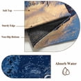 thumbnail image 6 of Navy Blue Christmas Area Rugs 8'x10', Washable Small Throw Rugs for Living Room Patio, Xmas Tree Snowflake Winter Forest Indoor Outdoor Rug Non-Slip Low Pile Carpet Runner Reversible Floor Mats, 6 of 8
