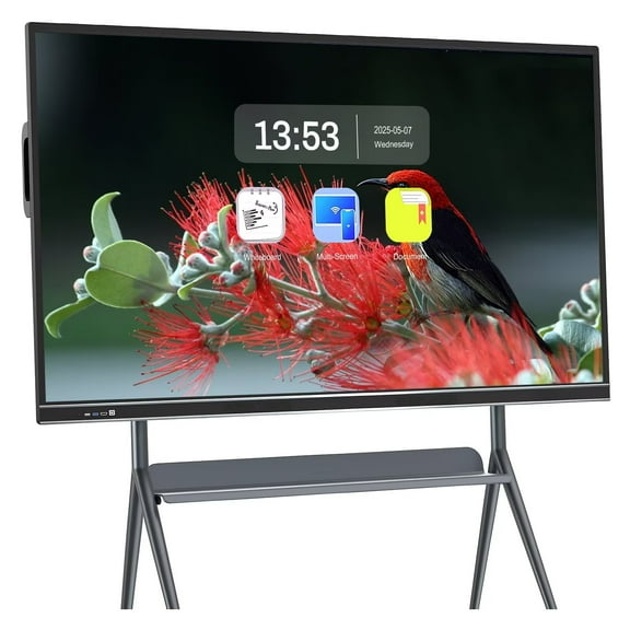 Smart Board 75 Inch Touch Screen Computer, Boost Productivity! All-in-One Interactive Whiteboard with Dual System & Cloud Sharing for Education & Conferences​