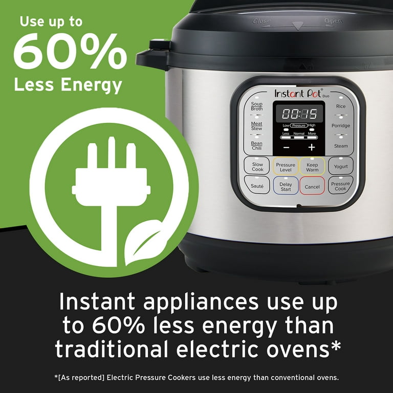 Instant Pot Duo Mini 3 Quart Electric Pressure Cooker 7 in 1 Yogurt Maker Food Steamer Slow Cooker Rice Cooker More