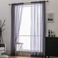 thumbnail image 2 of Voile Curtain Transparent Curtain Made Of Voile Single-Color Pull-Through Rods Transparent Living Room Airy Decorative Scarf For Bedrooms, 2 of 7