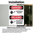 thumbnail image 3 of (2 Pack) Electrical Hazard Bilingual OSHA Danger Sign 5 Inch X 7 Inch Vinyl Label Decal Sticker Weather Resistant, UV Protected for Workplace, Business, and Construction Site, Made in, 3 of 7
