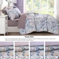 thumbnail image 3 of Amberspace Floral 7-piece Bed in a Bag Full Comforter Set with Sheets,Purple Iris, 3 of 8