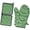 St. Patrick's Day-2, variant on St. Patrick's Day and Mustaches Kitchen Oven Mitt and Pot Holder Set 2 Pcs, Heat Resistant Up To 392 °F, for Baking, Cooking and Grilling