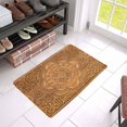 thumbnail image 3 of MKHERT Retro Mandala Style Floral Circle Wood Carving Art Doormat Rug Home Decor Floor Mat Bath Mat 23.6x15.7 inch, 3 of 3