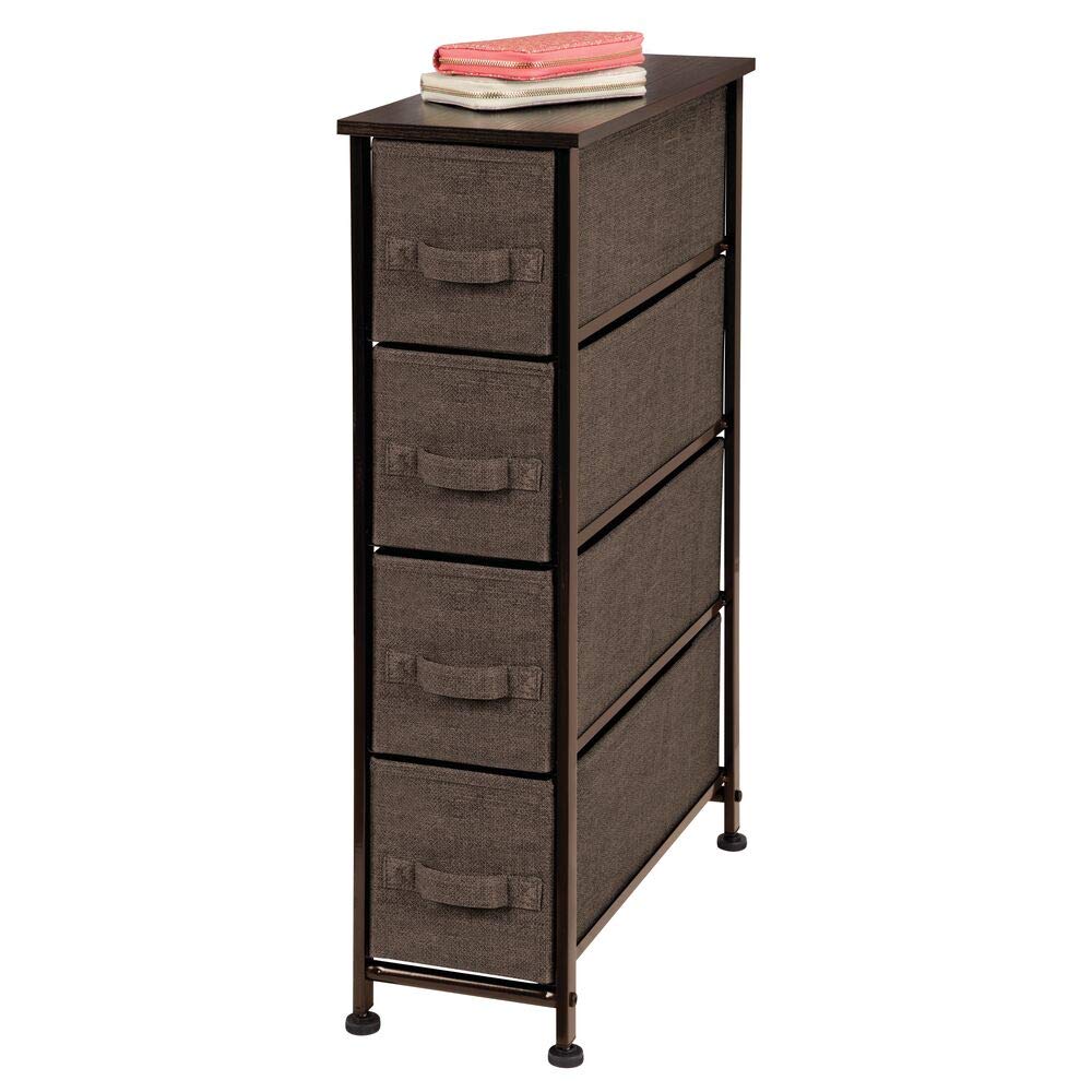 AOOLIVE Narrow Vertical Dresser Storage Tower Sturdy Steel Frame