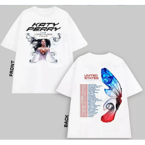 Katy Perry 2025 Concert, Katy Perry The Lifetime Tour T-Shirt