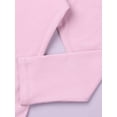 thumbnail image 6 of Moggemol 2Pcs Girls Ballet Dance Outfits Long Sleeve Gymnastics Leotard with Chiffon Tied Skirt Set Pink S, 6 of 7