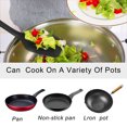 thumbnail image 4 of Unique Bargains Silicone Turner 4 Pieces Heat Resistant Non Stick Turner Black, 4 of 7