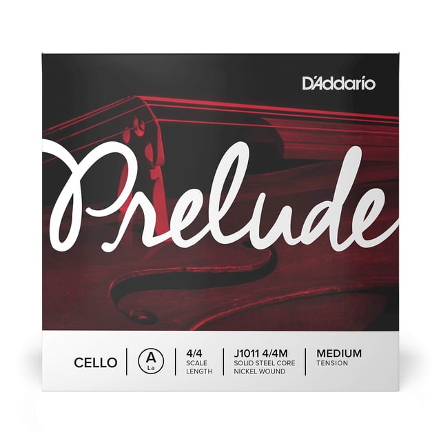 Cuerda para violonchelo D'Addario Prelude A, escala 4/4, tensión media