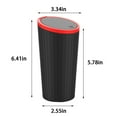 thumbnail image 2 of PAVEOS Car Trash Can on Clearance One Click Open Lid Easy to Clean 550ml Small Car Trash Can Mini Storage Box for Car Cup Red-o, 2 of 5