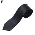 thumbnail image 3 of Cravate Homme Skinny Classique Noire Mariage Cravate Slim Simple Garçon Fête U7H3, 3 of 9
