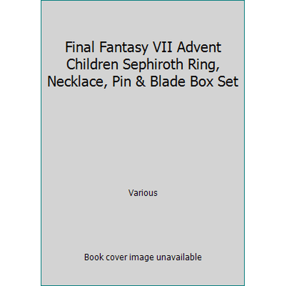 Pre-Owned Final Fantasy VII Advent Children Sephiroth Ring, Necklace, Pin & Blade Box Set (Paperback) 9898545380 9789898545381