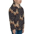 thumbnail image 5 of Naloa Butterfly1 Teenage Zipper Hoodie, Long Sleeve Zip Up Hoodies Casual Jackets Tops for 7-12 Years-Small, 5 of 6
