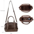 thumbnail image 3 of Wrangler Doctor Bag for Women Satchel Handbags, Black Coffee, 3 of 7