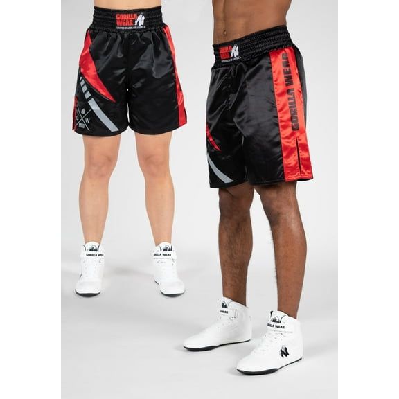 Hornell Boxing Shorts - Black/Red - Unisex