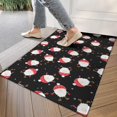 thumbnail image 4 of Black Christmas Santa Pattern Door Rugs,Washable Non Slip Door Mats Indoor,Decorative Door Mats,Entry Mat Indoor for Entrance,Bedroom,Kitchen,Bathroom,17"x30", 4 of 6
