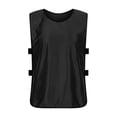 thumbnail image 2 of Boys Tank Tops Sleeveless Crewneck Tie Detail Solid Color Tops Sport Casual Breathable Scrimmage Kids T Shirts Size One Size, 2 of 4