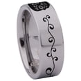 thumbnail image 3 of Sugar Skull Tungsten Carbide Ring, 3 of 9