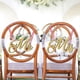 thumbnail image 2 of Letreros de madera personalizados para sillas colgantes de boda con el Sr. y la Sra., letreros de madera para sillas colgantes de boda, decoración vintage para sillas de Sr. y Sra., dorado, 2 of 2